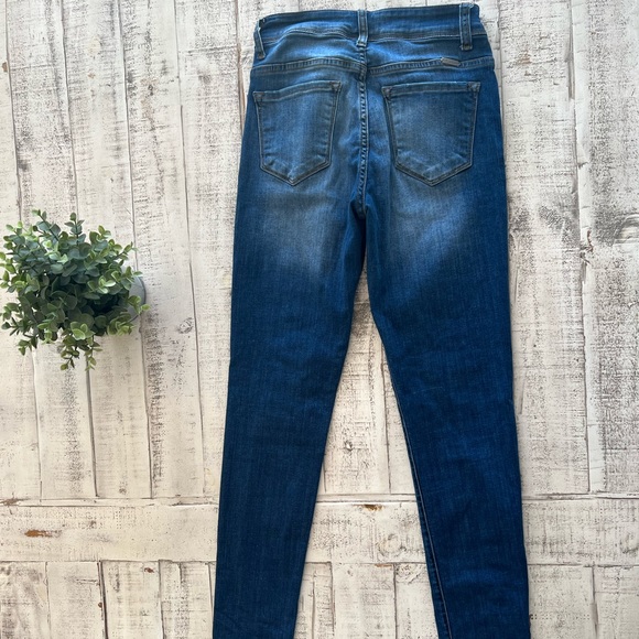 KanCan Dark Wash Mid Rise Skinny Jeans - Picture 3 of 9